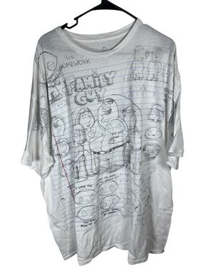 Liquid Bue Family Guy Homework Shirt Size 3XL